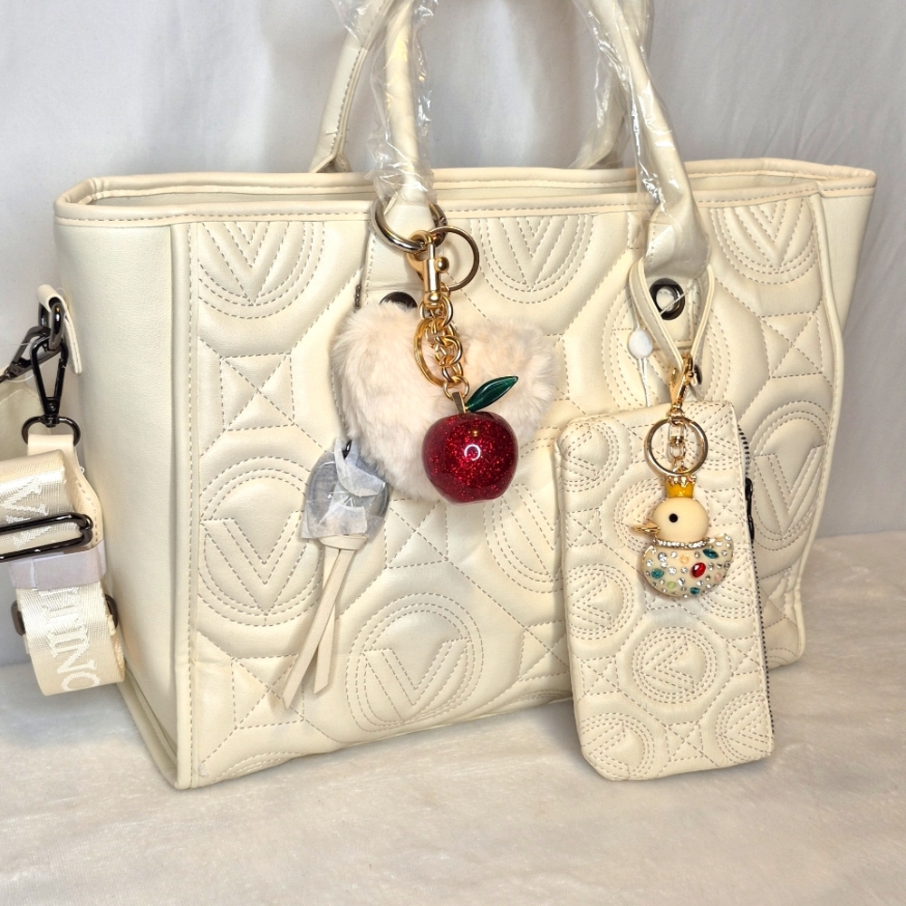 Valentino Orlandi Extra Large Quilted Tote Bag MSRP $359 - Picture 4 of 13